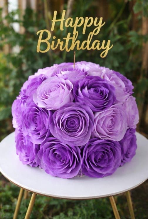Romantic customized butter cake for a girlfriend
